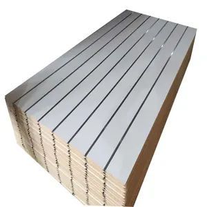 1220*2440*12mm to 18mm natural wood veneer, PVC foil, paint or lacquer faced slot MDF/slatwall