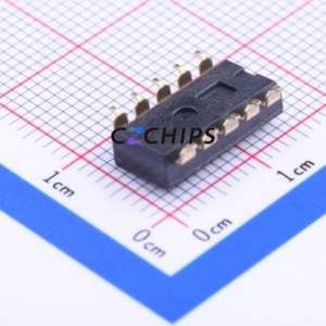 EM-05KP DIP Switch SMD-10P,6.3x13.7mm Switch Flat Toggle, Raised Type Single Pole Single Throw 5 2.54mm - Product Image 2