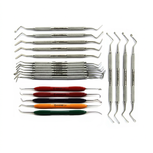 NOUVEAU Kit d'instruments manuels en acier inoxydable pour composite dentaire : spatule, plugger, outils de placement pour restauration, 19 pièces, chirurgical CE - Product Image 1