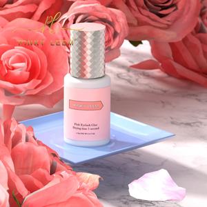 Pinky Leem Waterproof Eyelash <b>Glue</b> 1s Sensitive Pink Eyelash Extension <b>Glue</b> <b>Individual</b> <b>Lash</b> Adhesive <b>for</b> Pink Bottle - Product Image 1