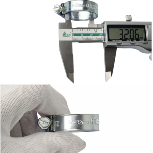 คลิปหนีบสายยางสแตนเลสแบบอังกฤษ สำหรับท่อน้ำ ท่ออากาศ ท่อน้ำมันรถยนต์ ตัวหนีบยึดท่อแบบ<span class=keywords><strong>หนอน</strong></span> ทนทาน อะไหล่คลิปหนีบแบบวงแหวน - Product Image 1