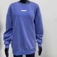Sudadera Extra Grande de Cuello Redondo, Ecológica, con Parche de Chenilla 3D, Bordado, Estampado, Felpa Suave, Logotipo Personalizado OEM, Otoño Invierno