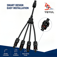 Câble de connexion de branche solaire photovoltaïque de type Y (1500V 30A) pour la distribution d'énergie photovoltaïque