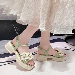 Sandalias Estilo Hada para Mujer, Combinables con Vestidos, Nuevas Sandalias de Playa con Plataforma y Suela Gruesa con Flores, Verano 2026 - Product Image 3