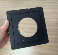Adaptateur de plaque d'objectif personnalisé en acier inoxydable usiné CNC pour pièces de caméra grand format Camb Linhof Technika