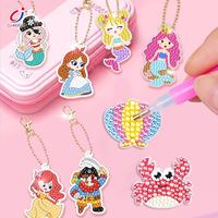 Kits de Peinture Diamant 5D DIY Mini pour Filles, Autocollants Faits Main, Créatifs, Mode Princesse, Art pour Enfants, Vente en Gros, par Chengji Toy Crafts
