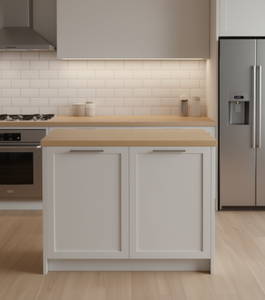 Armadietto a Muro Bianco Stile Shaker Sunique Sydney 36x24 Pollici per Cucina Moderna, Anta in MDF con Maniglia, Stile Contemporaneo - Product Image 2