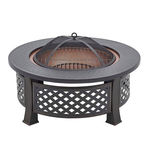 Fogón de 32 pulgadas para exteriores, bol grande para quemar leña, con pantalla de chispa, para cocinar, póker, barbacoa, Grill - Product Image 1