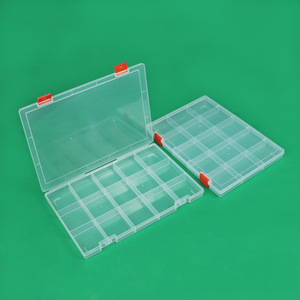 Şeffaf 15 24 36 48 izgaralar plastik olta kutusu Lures yem kanca saklama kutusu konteyner organizatör koleksiyonu araçları - Product Image 2