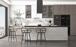 ชุดเฟอร์นิเจอร์ครัวพรีเมียมพร้อมอ่างล้างจาน ตู้ครัวสีขาวทันสมัยแบบฟรีดีไซน์ ผลิตในประเทศจีน - Product Image 4