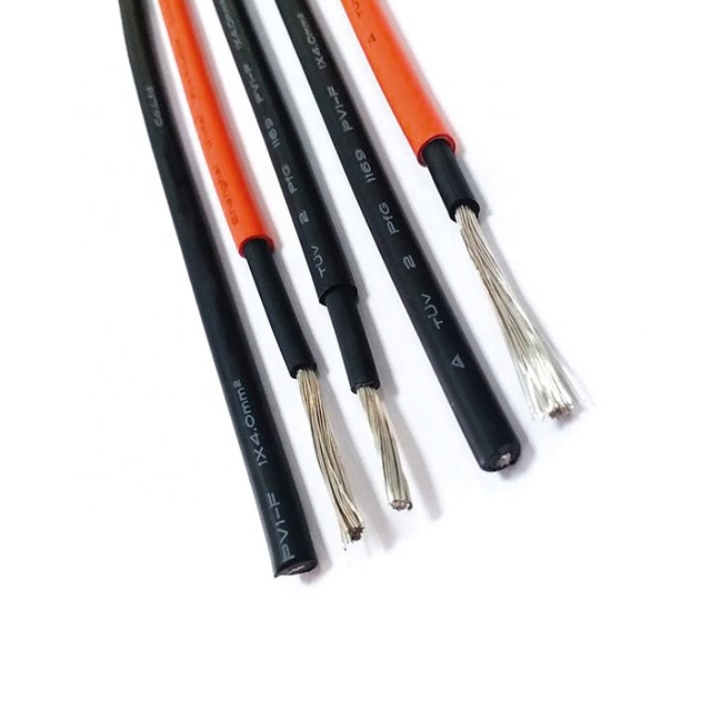 Hot Selling 10 AWG DC 1500v PV Solar Electric Cables 25mm Red