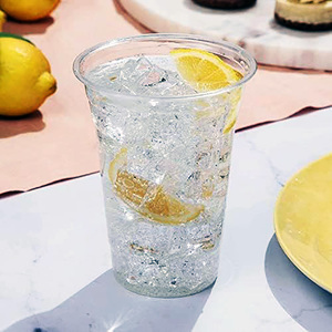 Vaso <span class=keywords><strong>de</strong></span> Plástico Transparente Desechable PET <span class=keywords><strong>de</strong></span> 10oz, 12oz, 20oz, 24oz con Tapa y Logotipo Personalizado Impreso - Product Image 5