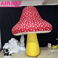 Décoration de scène publicitaire personnalisée, champignons jaunes gonflables, modèle de champignon gonflable