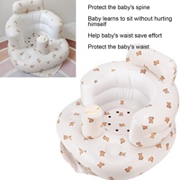 Coussin de siège gonflable électrique en similicuir pour bébé, idéal pour le camping, la sécurité, l'extérieur et le bain, canapé gonflable