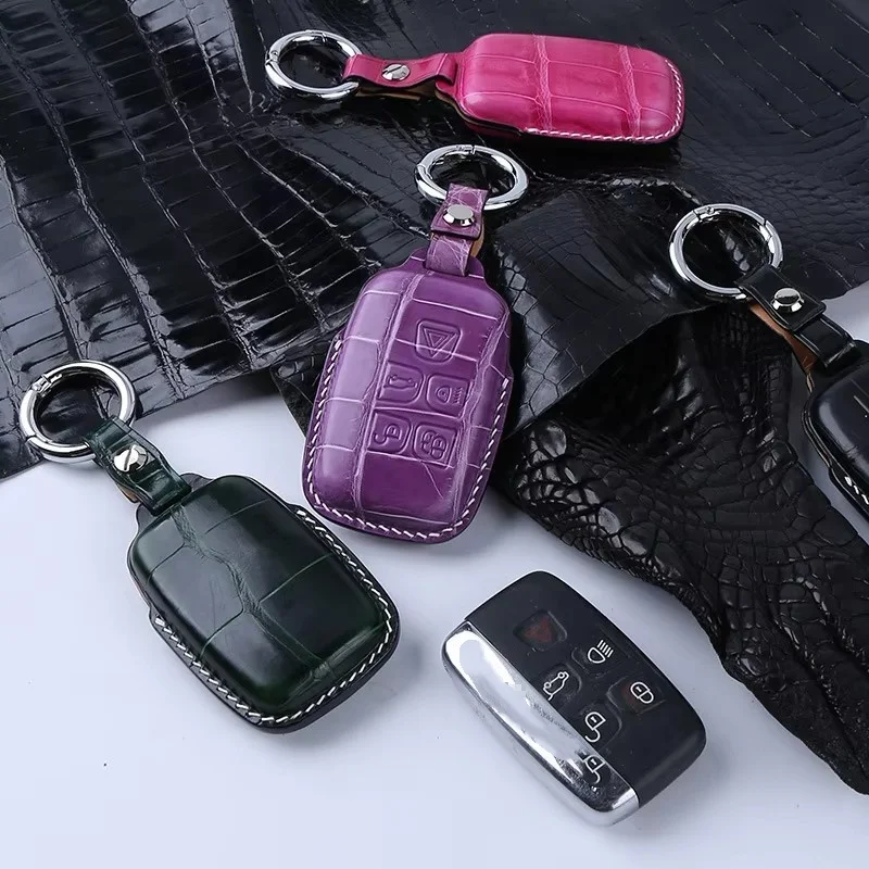 Genuine Leather Car Key Cover Pouch for Land Rover - CJ Brand Accessories