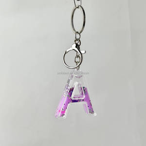 Acrylic Liquid Keychain Kit -Handmade <strong>Crafts</strong> for Girls' Night Aesthetic <strong>Key</strong> <strong>Chain</strong> Hobby Set Personalized Letter <strong>Key</strong> Ring - Product Image 2