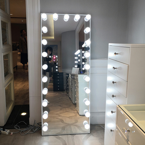 Cổ phiếu tại Mỹ HOLLYWOOD VANITY gương cảm ứng Dimmer đầy đủ chiều dài cơ thể gương với loa không dây cho trang điểm sàn gương - Product Image 1