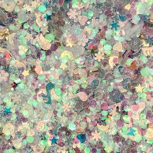 <span class=keywords><strong>Glitter</strong></span> in Polvere Misto Effetto Fata per Nail Art, Colore Illusione, Paillettes Dorate Scintillanti, Note Musicali, Farfalle, Luna, Stelle, Sognante, 10g, per Resina Epossidica - Product Image 4