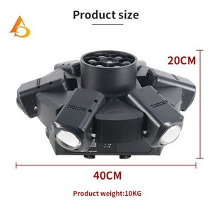 Venta Directa de Luz Móvil de 6 Ojos Tipo Abeja DMX512 RGBW para Escenario con 6 Brazos - Product Image 5