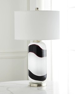 Wholesale Luxury Glass <b>Bedside</b> Lamp with Led <b>Table</b> Contemporary Design Shade Iron Body Electric Power Supply Bedroom Decorative - Product Image 2