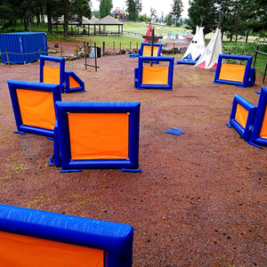 Jeux de tir sportifs d'équipe en plein air, mur d'entraînement tactique gonflable pour airbunker et laser game - Product Image 1