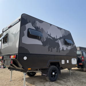 Fully Furnished Off-Road Travel Trailer Multi-Purpose Camper <b>for</b> Outdoor Camping - Product Image 4