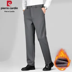 皮尔卡丹 (<span class=keywords><strong>Pierre</strong></span> <span class=keywords><strong>Cardin</strong></span>) 高端抓绒内衬弹力休闲男装 2025 秋冬新款商务厚重中号宽松直筒裤 - Product Image 6