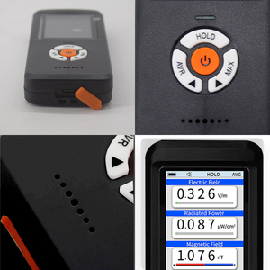 MUFASHA Détecteur <span class=keywords><strong>de</strong></span> rayonnement électromagnétique portatif Testeur <span class=keywords><strong>de</strong></span> champ électrique et magnétique numérique rechargeable EM101 - Product Image 6