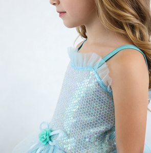 Nuovo Arrivo Costume da Principessa Elsa in Poliestere con Accessori per Bambini, Abiti per Feste <span class=keywords><strong>di</strong></span> Compleanno e Halloween - Product Image 3