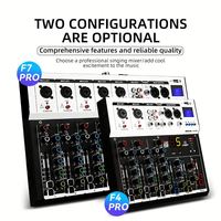 Console de mixage audio professionnelle Bekboes F7-PRO à 7 canaux avec lecteur MP3 USB, console de mixage DSP DJ
