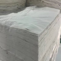 Directement du fabricant, chutes de draps d'hôtel, emballées dans des cartons, 100% coton, matériau souple, boîtes de chutes de coton