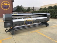 240sqm/h 3,2 m/10ft de gran formato Flex Banner de inyección de tinta de impresión solvente máquina con 4/8 Konica 512i la cabeza