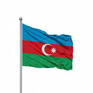 Personaliza tu Bandera Deportiva de Días Nacionales de Azerbaiyán, Bandera de Diseño Personalizado Hecha de Poliéster de Alta Calidad, Promocional Digital - Product Image 1