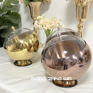 Insalatiera del ristorante del Buffet dell'hotel utensili da cucina casa ciotola <span class=keywords><strong>di</strong></span> insalata <span class=keywords><strong>rosa</strong></span> dorata in acciaio inossidabile supporto in argento insalatiera - Product Image 3