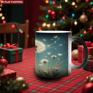 Blank Mug Frosted Black 11oz <b>Ceramic</b> Heat Sensitive Color Changing <b>Cup</b> - Product Image 2