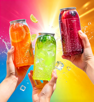 Vente en gros de gobelets à anneau de traction en PET transparent écologiques de 14 oz avec logo personnalisé pour bubble tea, milk tea, jus