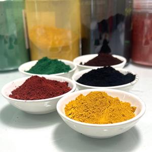 Prix d'usine <span class=keywords><strong>Pigment</strong></span> d'oxyde de fer rouge/noir/jaune pour béton, briques, ciment CAS : 1317-61-9 - Product Image 2