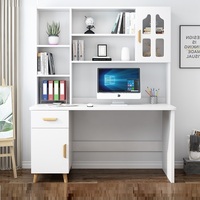 Bureau d'ordinateur combiné avec bibliothèque YQ FOREVER, bureau d'étudiant à domicile
