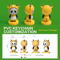 Soporte de Teléfono con Figura de Dibujos Animados en PVC, Diseño 3D Personalizado, para Regalo, Evento Promocional, Mascota de Marca, Soporte de Teléfono de PVC Personalizado