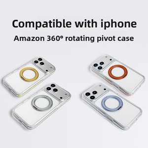 ใหม่เคสขาตั้งอะคริลิคเปลือกหมุนไฟฟ้าแบบใสสำหรับโทรศัพท์มือถือ17 PRO MAX & 18 PM - Product Image 5