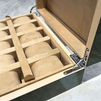 Nouveau design vert laqué boîte de montre à douze positions boîte-cadeau d'affaires de stockage multiple