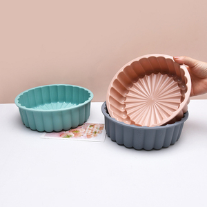 Moules de cuisson en silicone antiadhésifs de 8 pouces moule à gâteau de tournesol <span class=keywords><strong>pour</strong></span> anniversaire Dessert pain <span class=keywords><strong>tarte</strong></span> flan - Product Image 3