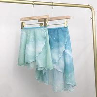 Vente chaude Bonne Qualité En Gros En Mousseline De Soie Cravate Die Dance Wear Formation Ballet Jupes Enveloppantes
