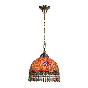 Yadi-lámpara colgante con forma de gota multicópica de estilo bohemio, candelabro decorativo para el hogar