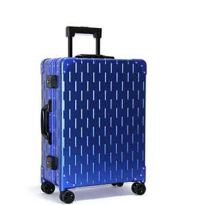 Оптовая цена тележка для путешествий металлический алюминиевый Магниевый сплав Жесткий чемодан