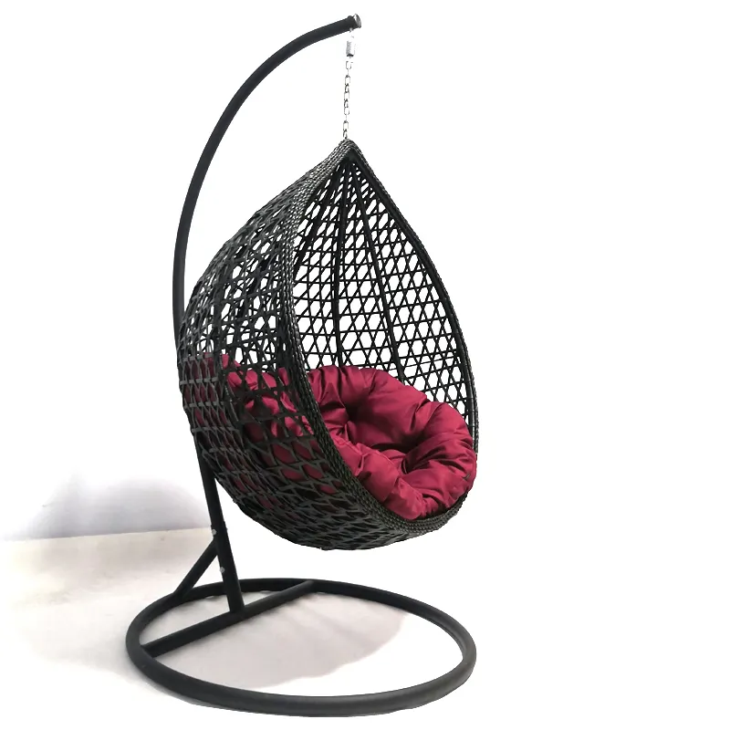 Columpio romántico con forma de huevo para patio, silla colgante de macramé para niños y bebés, 2021