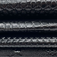 Tissu en cuir synthétique PVC gaufré à motif crocodile, recyclé et respectueux de l'environnement, pour sacs