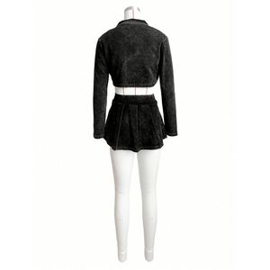 Spring Fall Women <strong>Clothes</strong> <strong>Long</strong> <strong>Sleeve</strong> Hoodie Sweatshirt <strong>with</strong> <strong>Short</strong> Pants Set Two Piece Set Tracksuit <strong>Shorts</strong> Set - Product Image 1