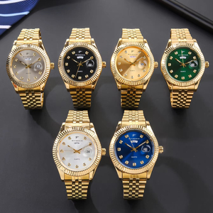 <span class=keywords><strong>Reloj</strong></span> de Cuarzo de Acero Inoxidable de 41 mm <span class=keywords><strong>con</strong></span> Esfera de Diamantes, Calendario, Manecillas Luminosas y Resistente al Agua - Product Image 6