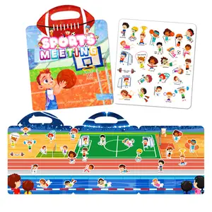 Bán buôn thiết kế khác nhau tùy chỉnh trống phim hoạt hình tái sử dụng Sticker Book cho journaling như trẻ em Bộ quà tặng